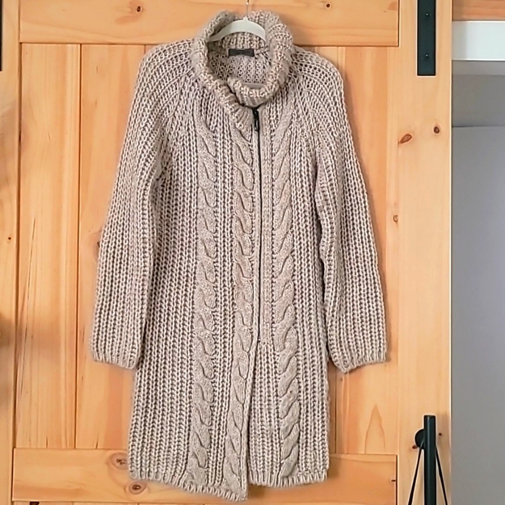 Long sweater jacket